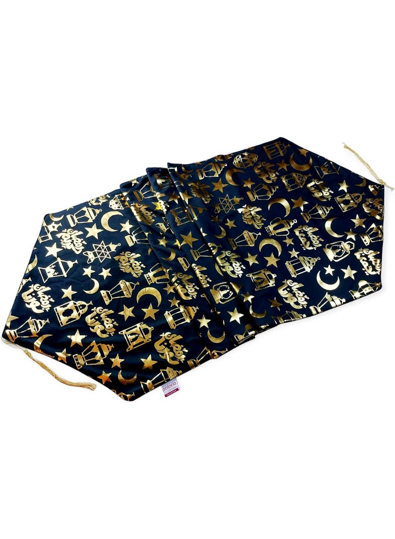 وسادة فاخرة من الكتان الذهبي بتصميم جلدي معكوس، مقاس 45×45 سم، وسادة مربعة مزخرفة لتزيين الأريكة، بنمط رمضاني أنيق، لمسة مصرية عصرية. - Image 5